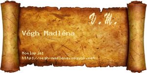 Végh Madléna névjegykártya